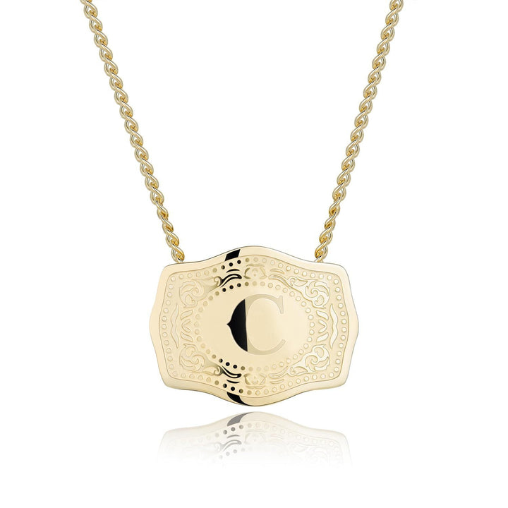 CINDY™ - Sleek Initial Letter Pendant Necklace - Maison Léa &amp; Lou