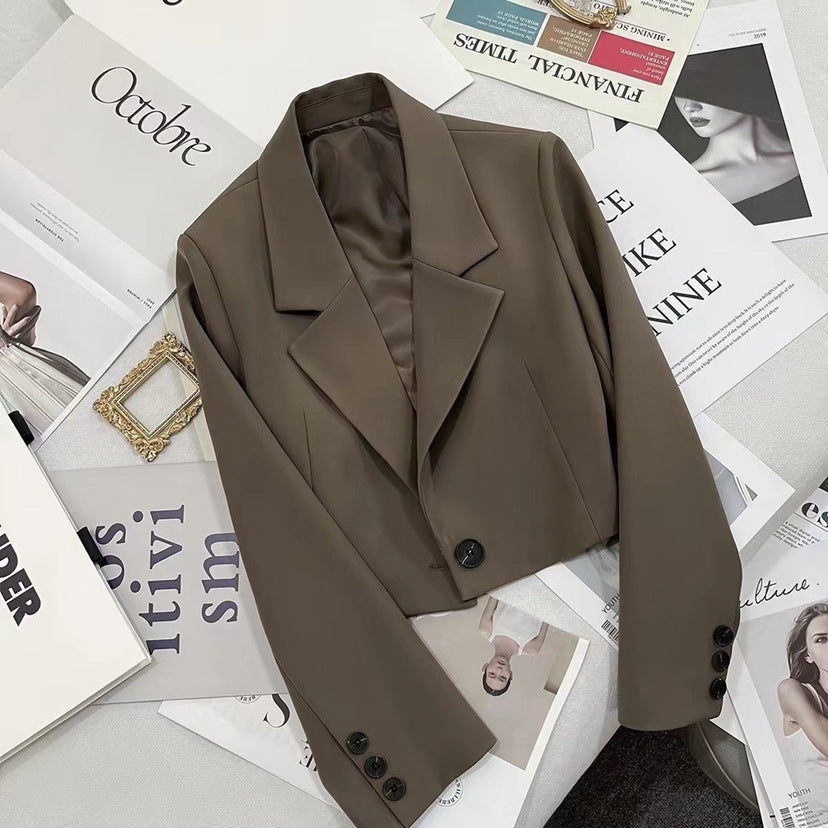 CORALIE™ - Sophisticated Cropped Blazer - Maison Léa &amp; Lou