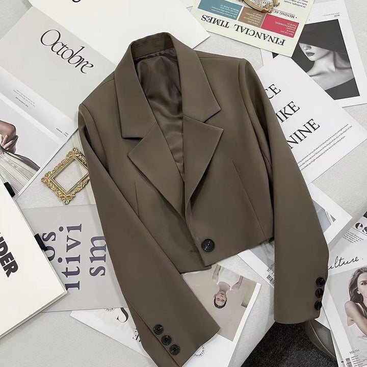 CORALIE™ - Sophisticated Cropped Blazer - Maison Léa &amp; Lou