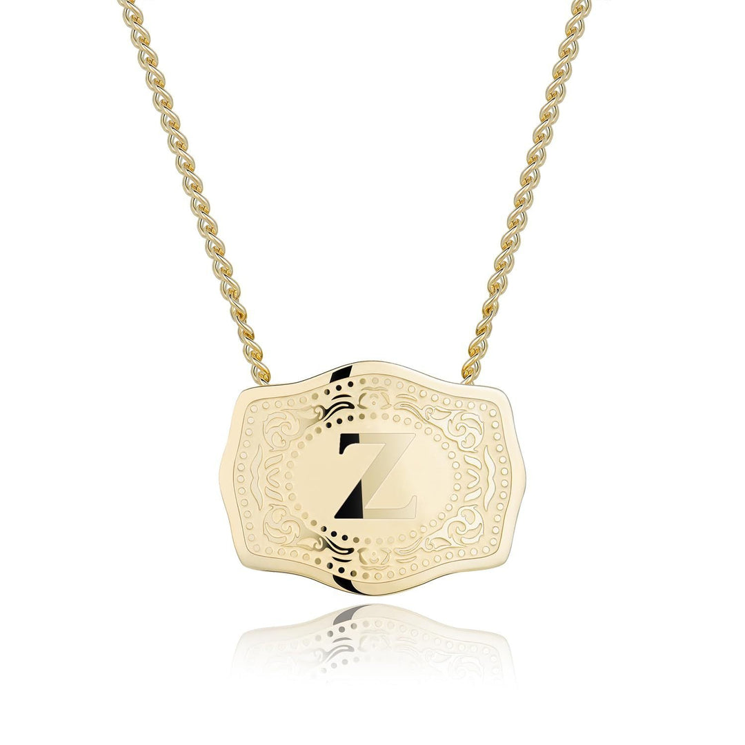 CINDY™ - Sleek Initial Letter Pendant Necklace - Maison Léa &amp; Lou