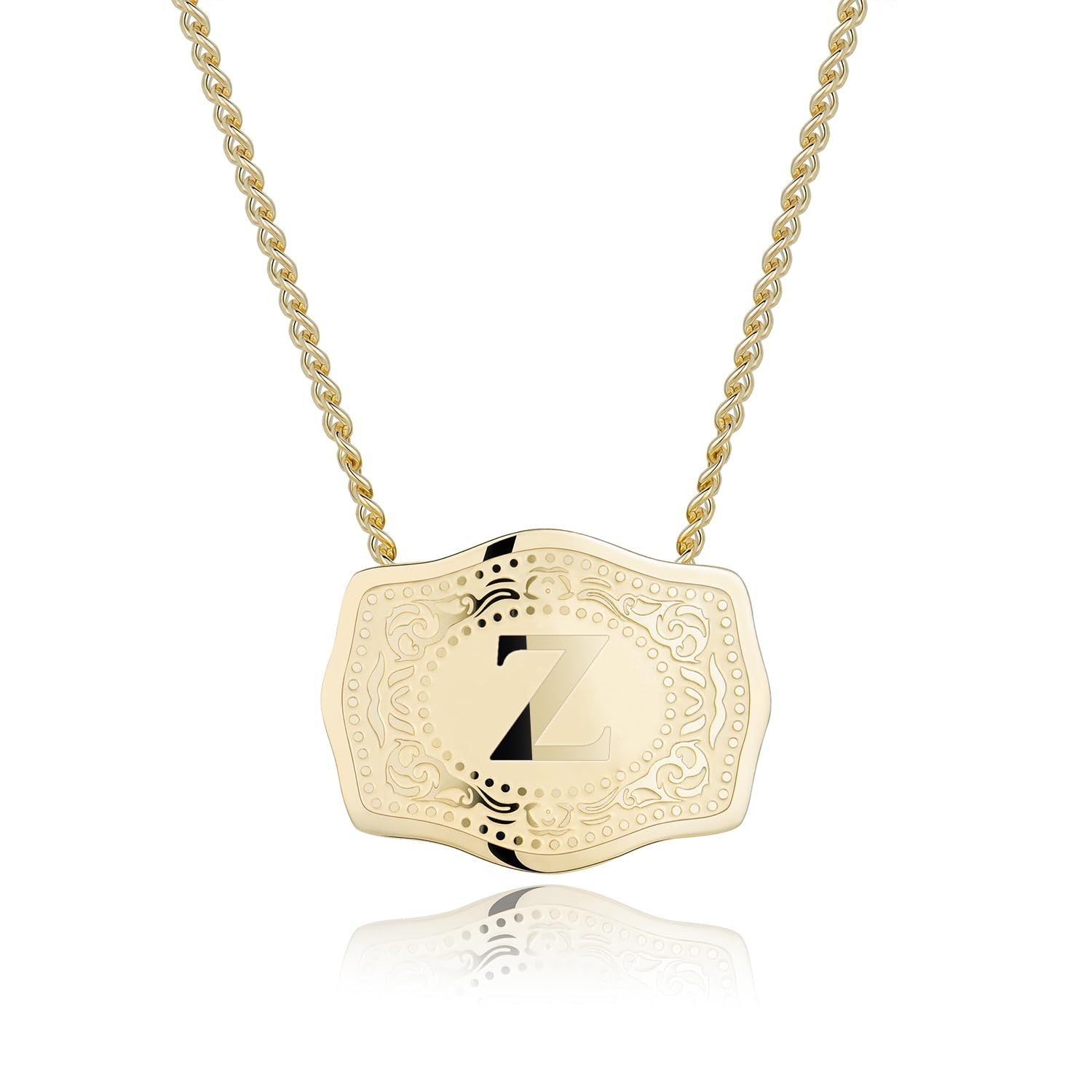 CINDY™ - Sleek Initial Letter Pendant Necklace - Maison Léa & Lou