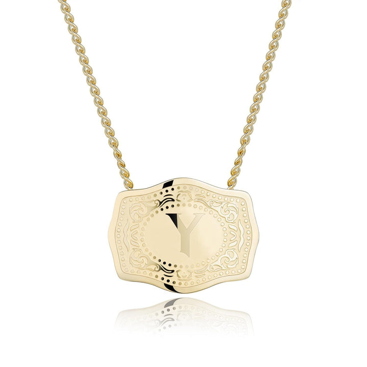 CINDY™ - Sleek Initial Letter Pendant Necklace - Maison Léa &amp; Lou