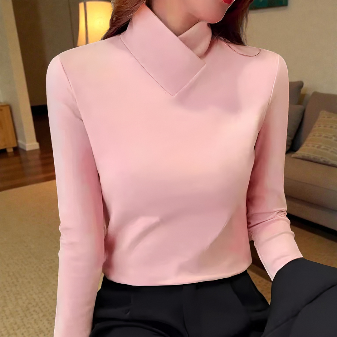 Corinna | Elegant High-Neck Top - Maison Léa &amp; Lou