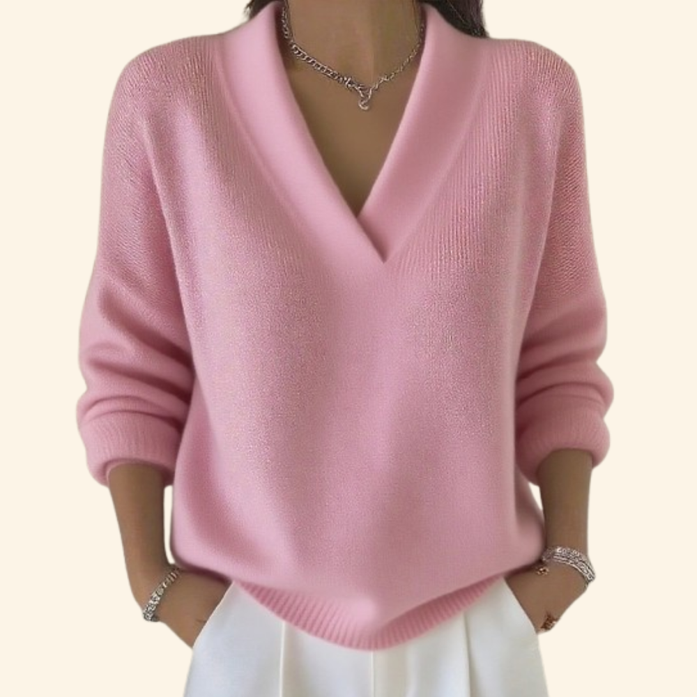 JENNIFER™ | Premium V-Neck Sweater - Maison Léa & Lou