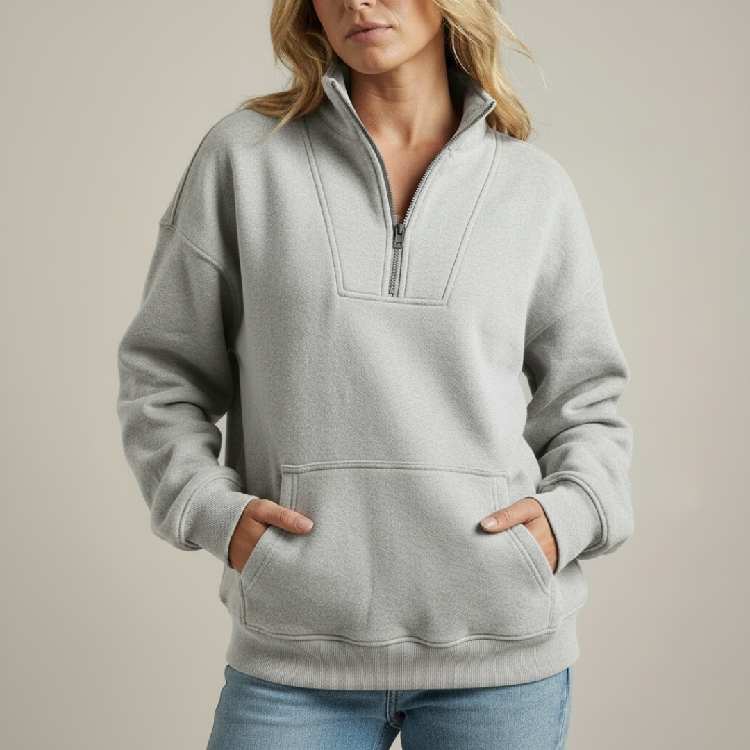 ESMERALDA™ | Zip-up Fleece Sweater - Maison Léa &amp; Lou