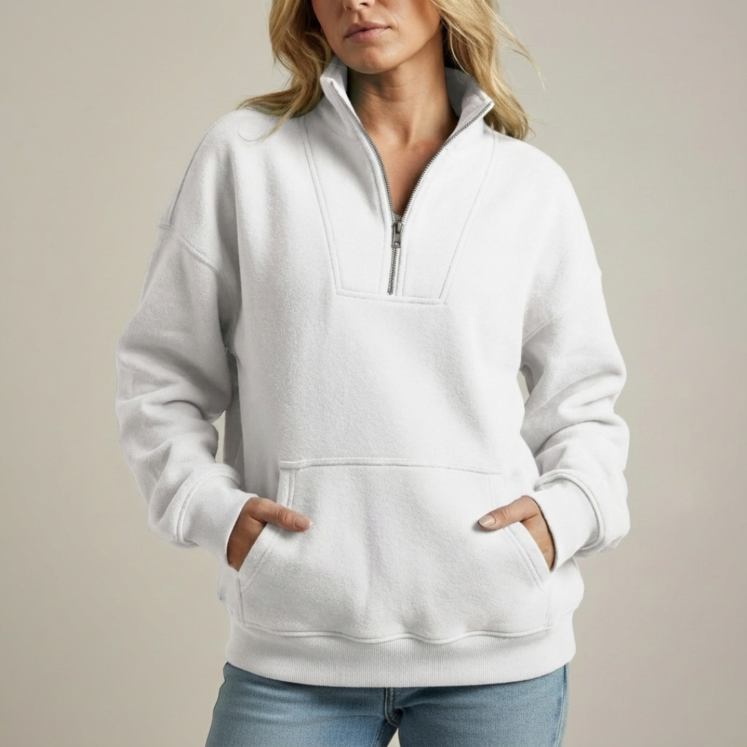 ESMERALDA™ | Zip-up Fleece Sweater - Maison Léa &amp; Lou
