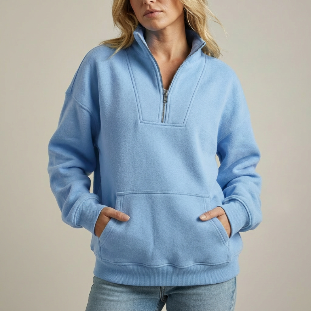 ESMERALDA™ | Zip-up Fleece Sweater - Maison Léa &amp; Lou