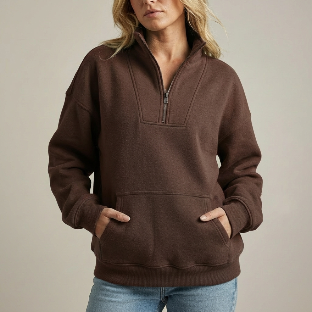 ESMERALDA™ | Zip-up Fleece Sweater - Maison Léa &amp; Lou