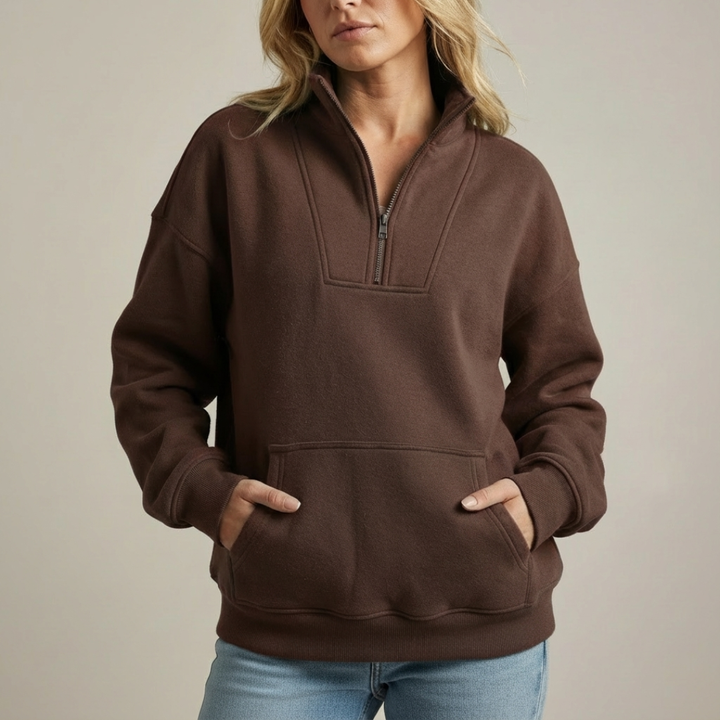 ESMERALDA™ | Zip-up Fleece Sweater - Maison Léa &amp; Lou