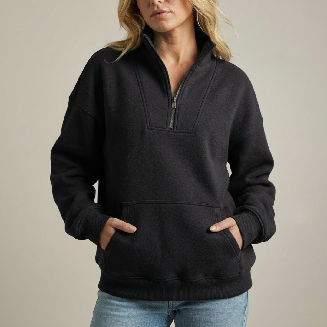 ESMERALDA™ | Zip-up Fleece Sweater - Maison Léa &amp; Lou