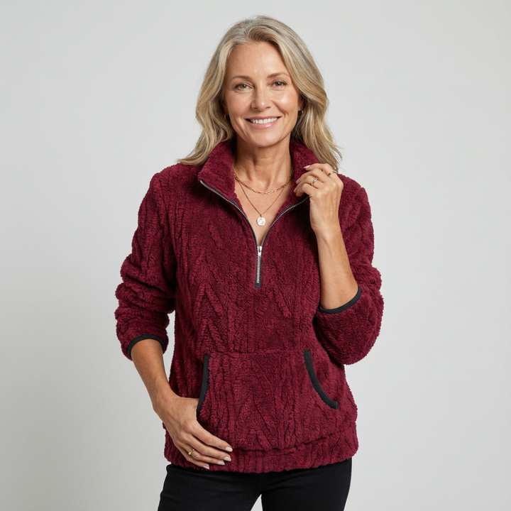 LIVIA™ | Soft Zip-up Sweater - Maison Léa &amp; Lou
