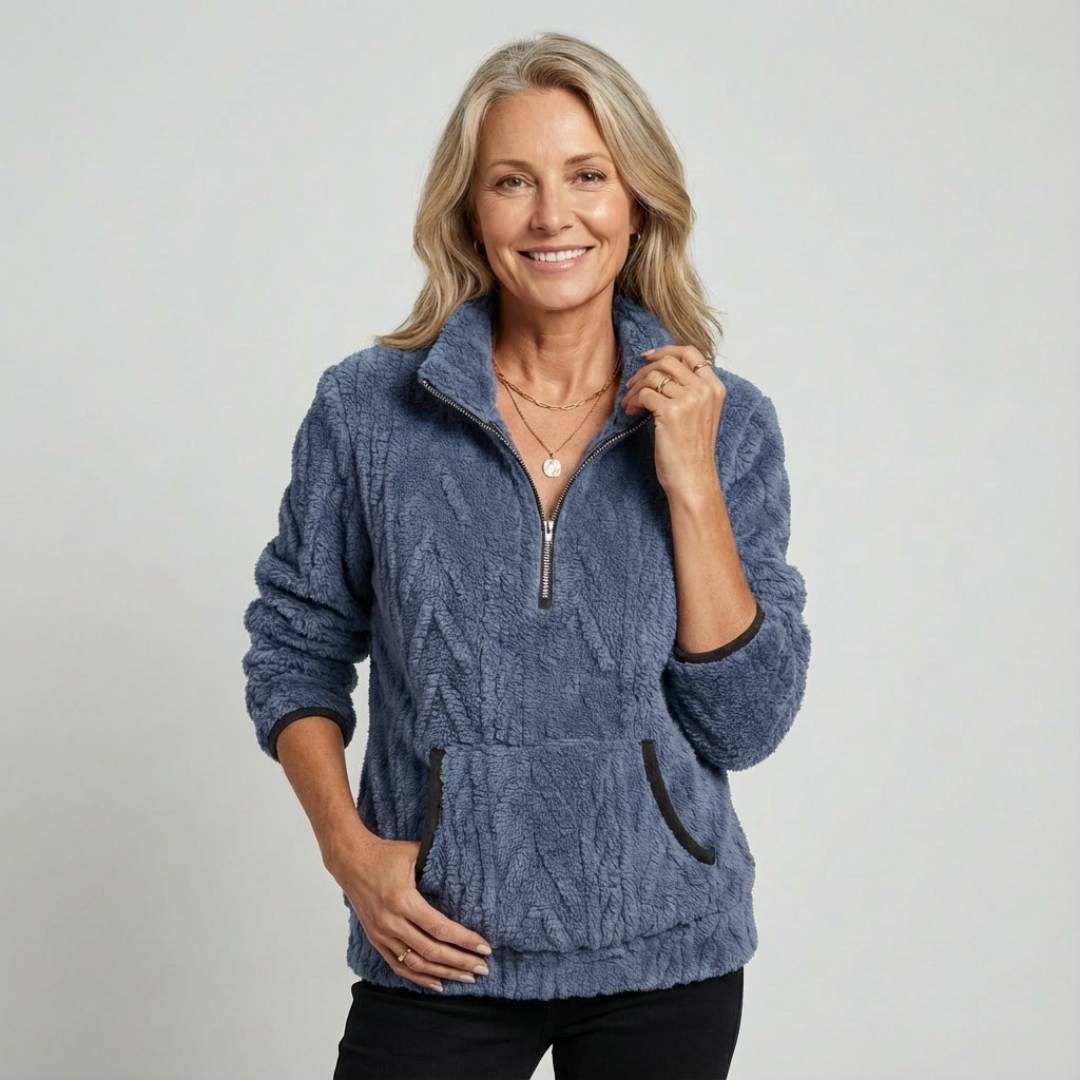 LIVIA™ | Soft Zip-up Sweater - Maison Léa &amp; Lou