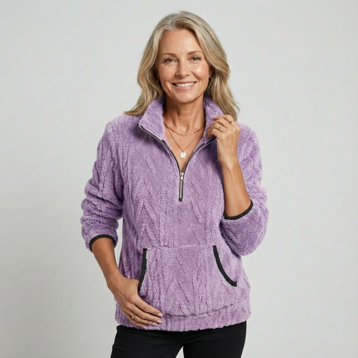 LIVIA™ | Soft Zip-up Sweater - Maison Léa &amp; Lou