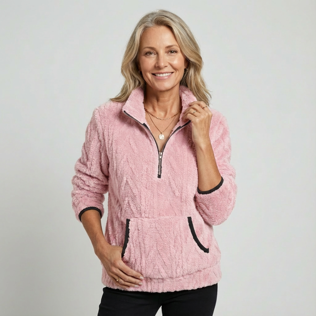 LIVIA™ | Soft Zip-up Sweater - Maison Léa &amp; Lou