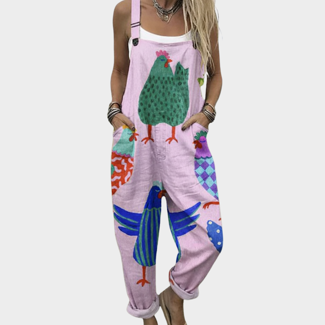 Soreva™ | Comfortable printed Jmpsuit - Maison Léa & Lou
