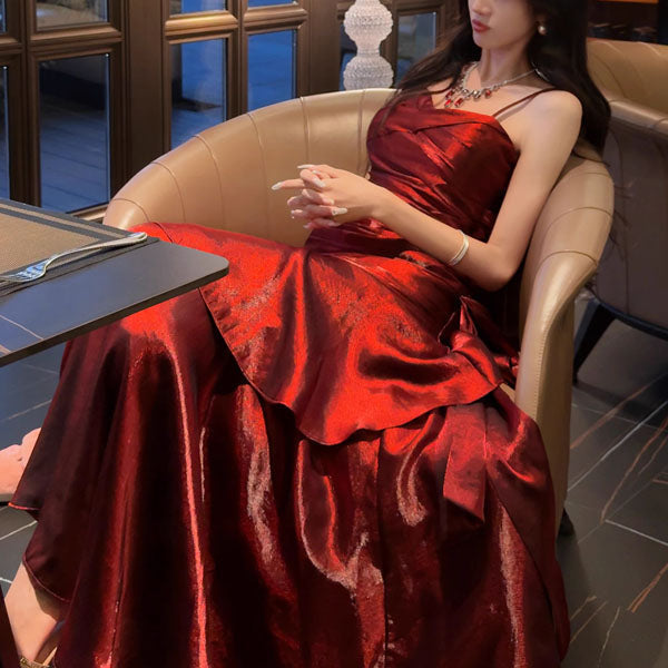 VIANNE™ - Glamorous Ruffled Maxi Dress - Maison Léa &amp; Lou