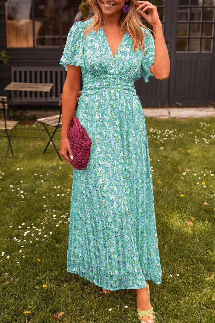 Mia™ | Flattering Printed Maxi Dress - Maison Léa &amp; Lou