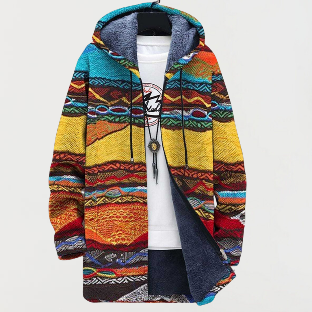 Noelle | Tribal Art Print Hoodie - Maison Léa &amp; Lou