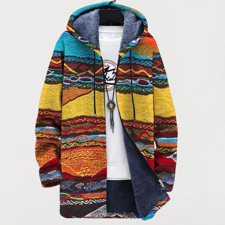 Noelle | Tribal Art Print Hoodie - Maison Léa &amp; Lou