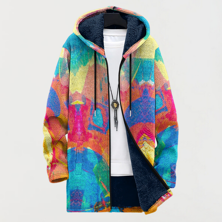 Emery | Colourful Artistic Print Hoodie - Maison Léa &amp; Lou