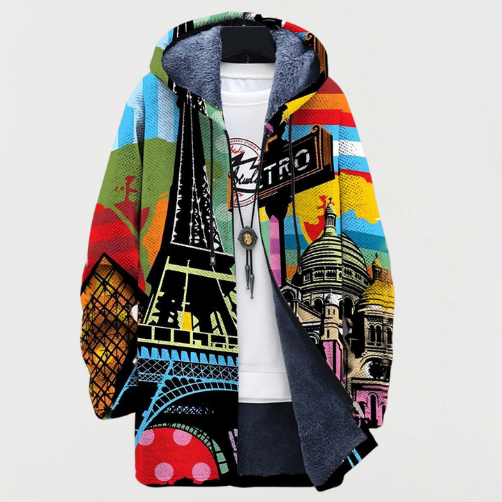 Jamie | Parisian Art Print Hoodie - Maison Léa &amp; Lou