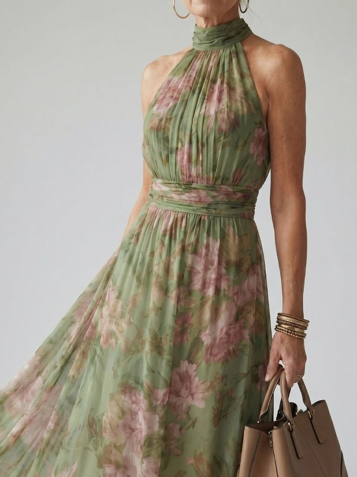 Naomi | Halter Maxi Dress - Maison Léa &amp; Lou
