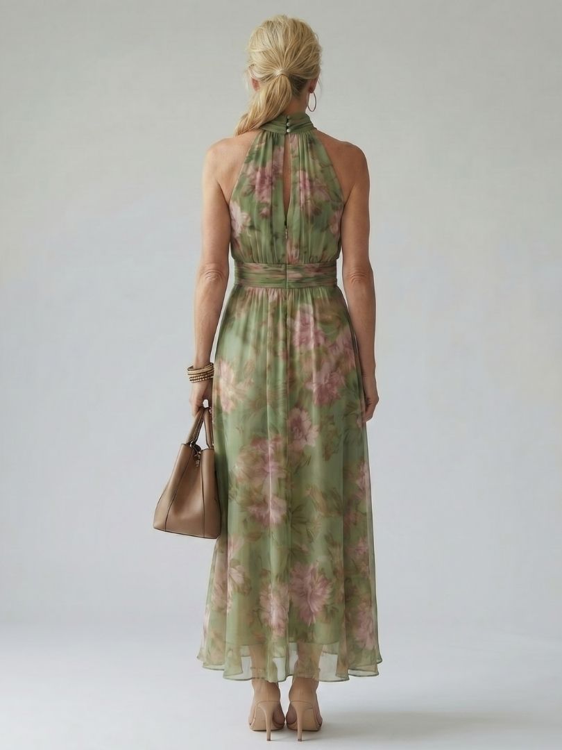Naomi | Halter Maxi Dress - Maison Léa &amp; Lou