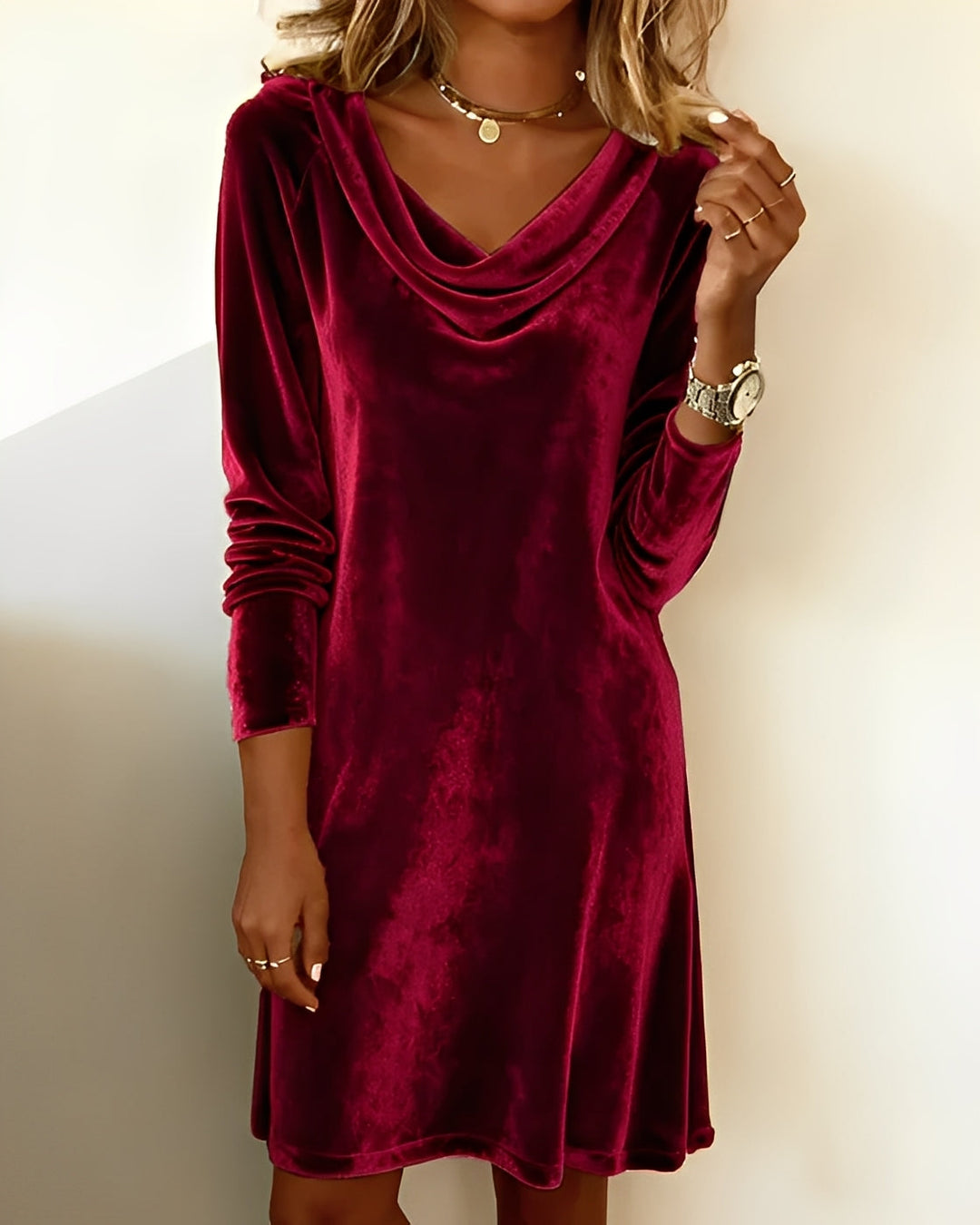 EMILY™ | Soft Velvet Stylish Dress - Maison Léa &amp; Lou