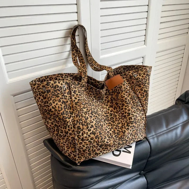 ODILE™– Effortless Chic Leopard Tote Bag - Maison Léa & Lou