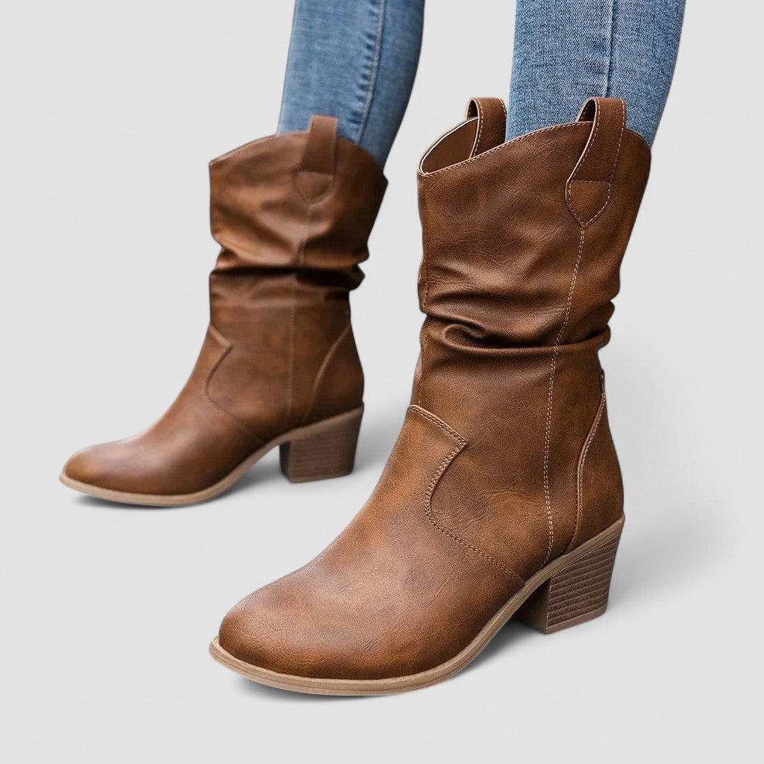 Vivian – Orthopedic Leather Boots - Maison Léa &amp; Lou