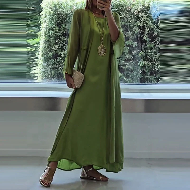 Johanna™ | Dress &amp; cardigan 2-piece set - Maison Léa &amp; Lou