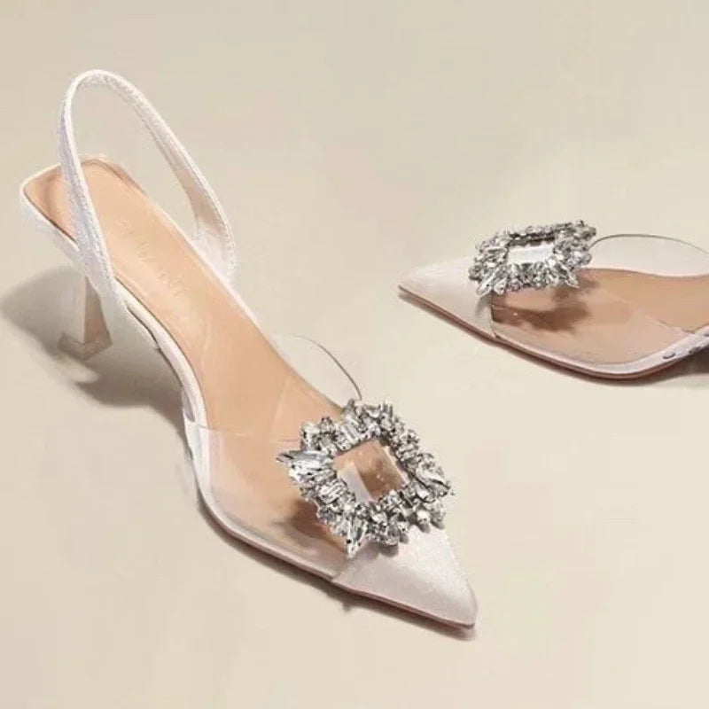 ROCHELLE™ – Sophisticated Sparkle Pointed Heels - Maison Léa & Lou