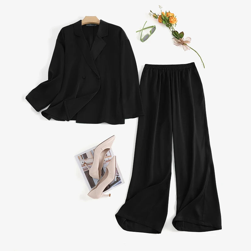 Tove™ | Stilfuldt Sæt i Silke-look - Maison Léa &amp; Lou