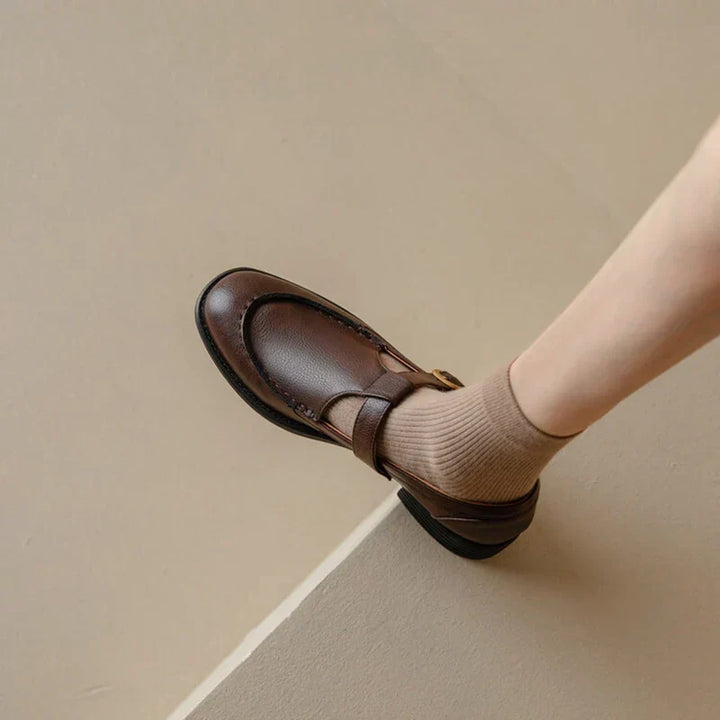 Nancy | Retro-Inspired Leather Shoes