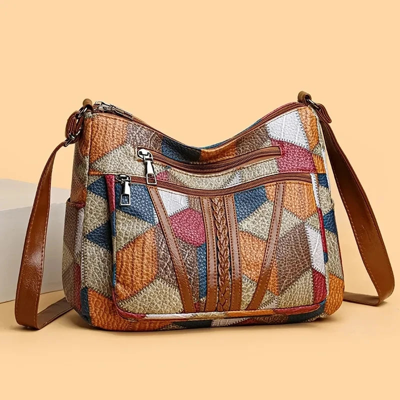 ROSELINE™ – Chic Vintage Leather Bag - Maison Léa &amp; Lou