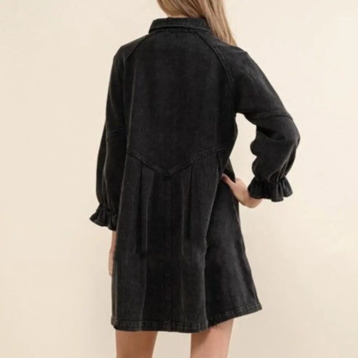 Lillian™ | Oversize Skjortekjole i Denim - Maison Léa &amp; Lou