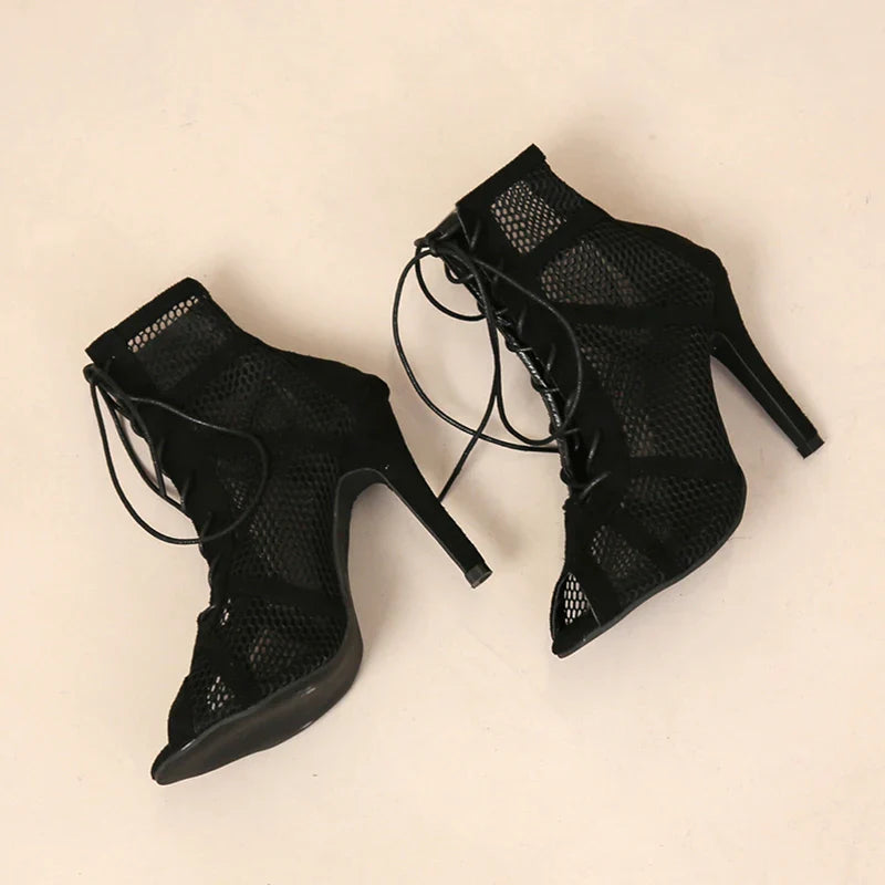 GAYLE™ – Elegant Mesh High Heels - Maison Léa &amp; Lou