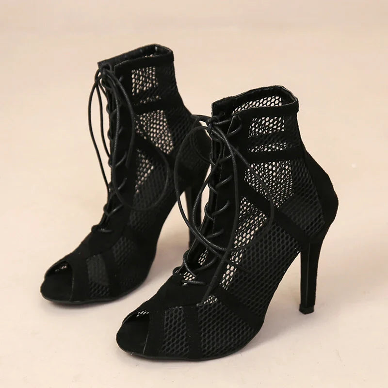 GAYLE™ – Elegant Mesh High Heels - Maison Léa &amp; Lou