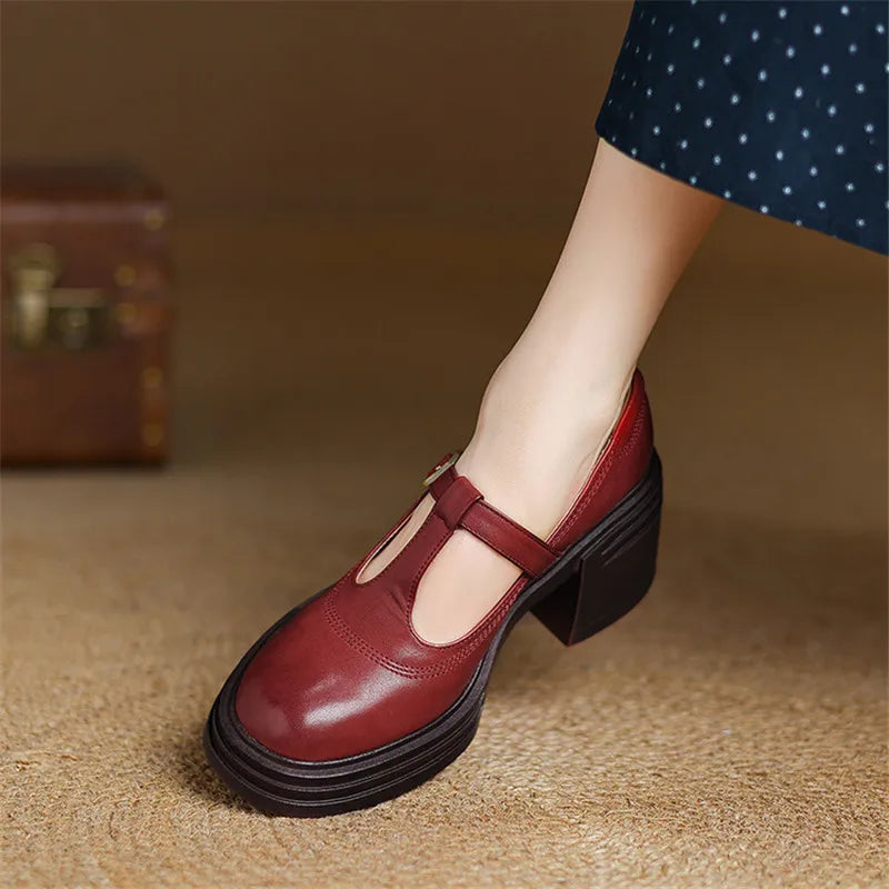 Elvana™ | Chunky Pumps mary janes - Maison Léa & Lou