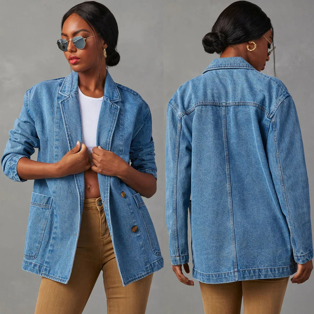 Mette™ | Denim Blazer - Maison Léa & Lou