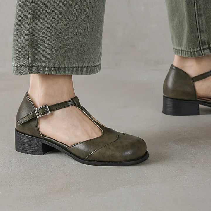 Margaux | Textured Leather Shoes