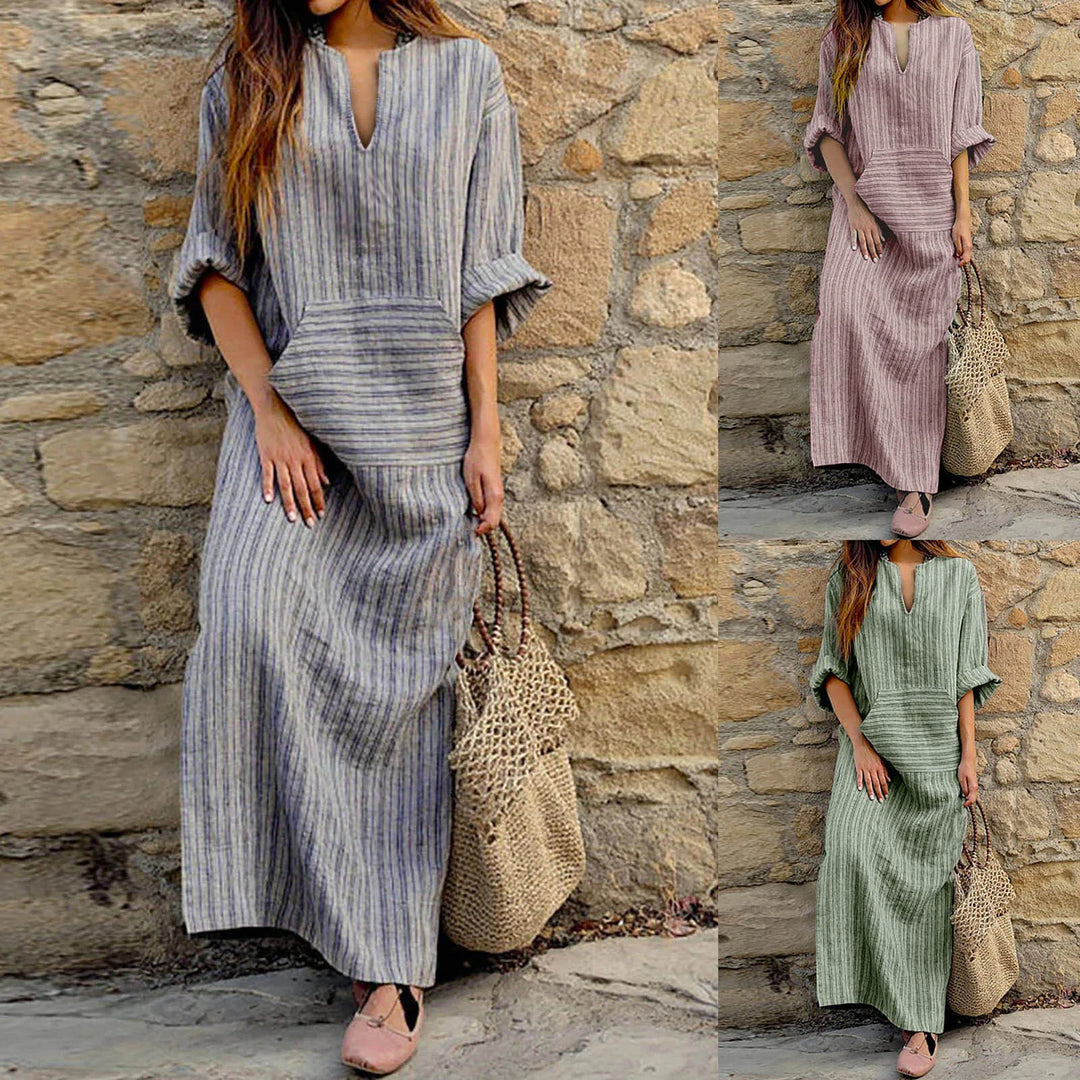 BO™ | Oversized Striped Dress - Maison Léa &amp; Lou