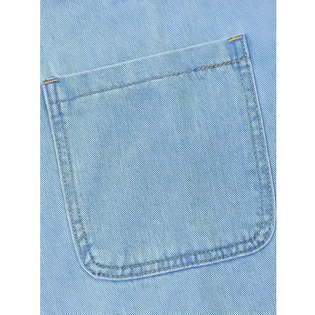 Saylor | Relaxed Denim-Look Dress - Maison Léa &amp; Lou