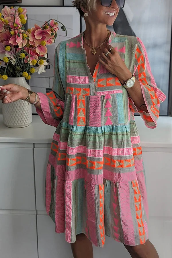THALIE™ - Vibrant Boho Dress - Maison Léa & Lou