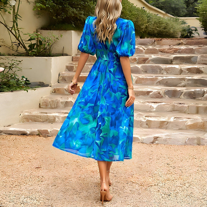 ANNELIE™ – Daydream Floral Midi Dress - Maison Léa &amp; Lou