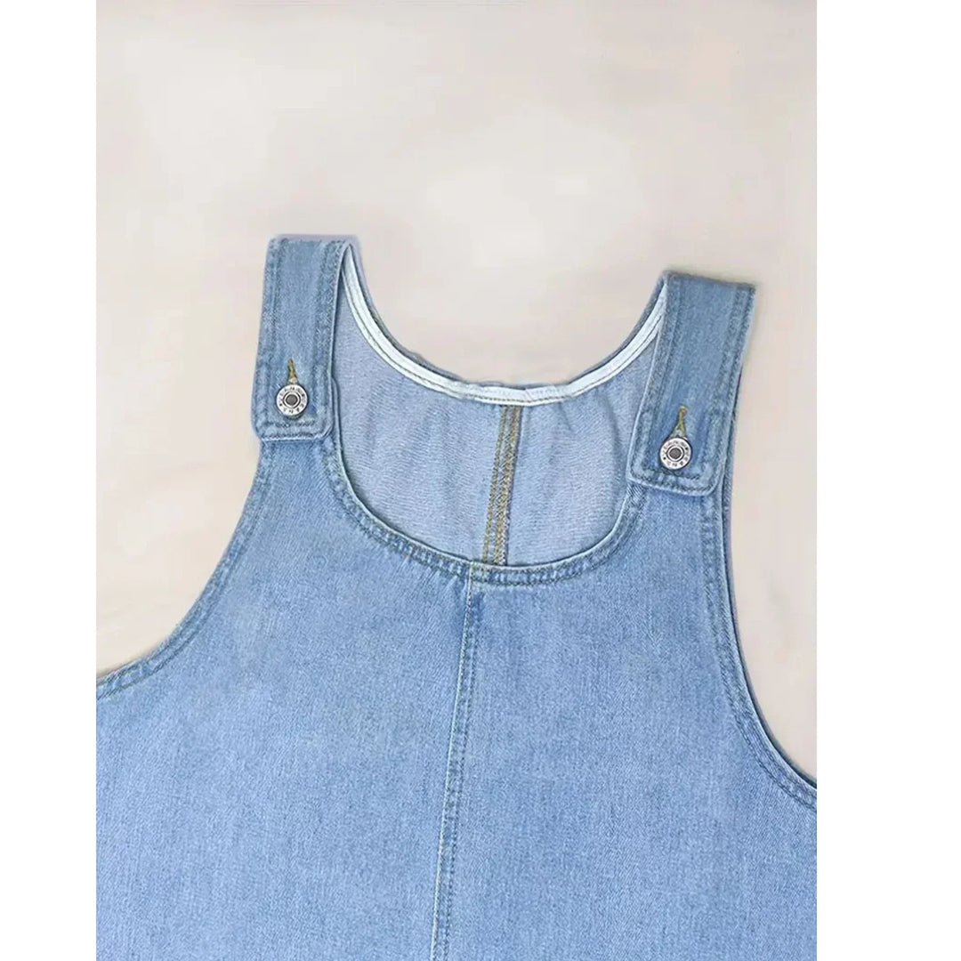 Saylor | Relaxed Denim-Look Dress - Maison Léa &amp; Lou