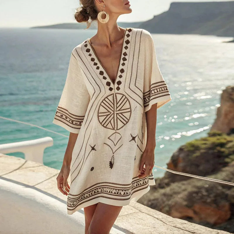 Danique - Elegante Abito da Spiaggia per un Look Estivo Stile