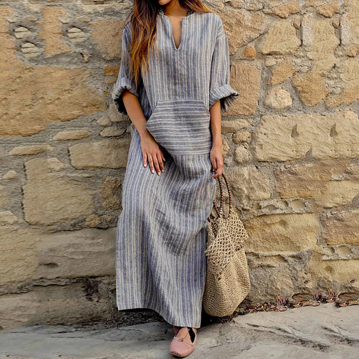 BO™ | Oversized Striped Dress - Maison Léa &amp; Lou