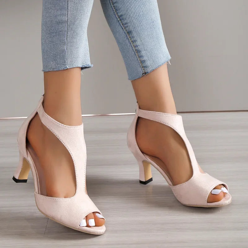 ALANA™ – Sleek Open-Side Heels - Maison Léa &amp; Lou