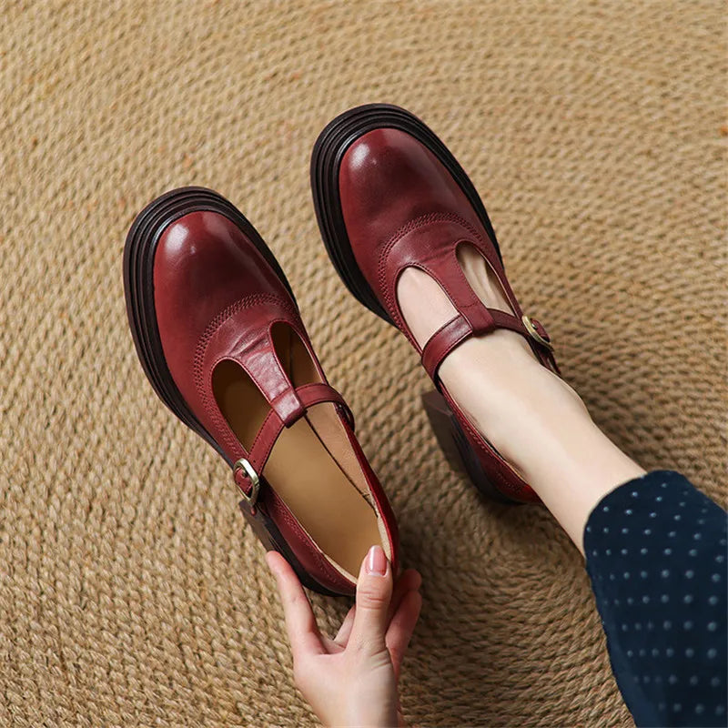 Elvana™ | Chunky Pumps mary janes - Maison Léa & Lou